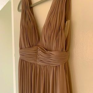 Azazie Pixie Bridesmaid Dress (Taupe)